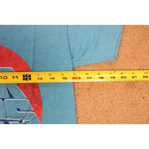 STAR WARS Boys X-Wing Fighter Graphic Tee T-Shirt (M) Light Blue Heather NWOT - Picture 5 of 6